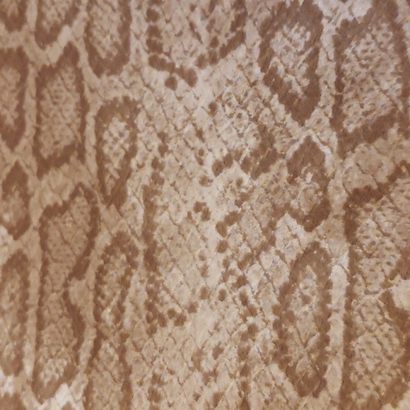 WOZEAH RFID Blocking PU Leather Zip Around Wallet Clutch Faux Snake Cuban Sand - Picture 3 of 12